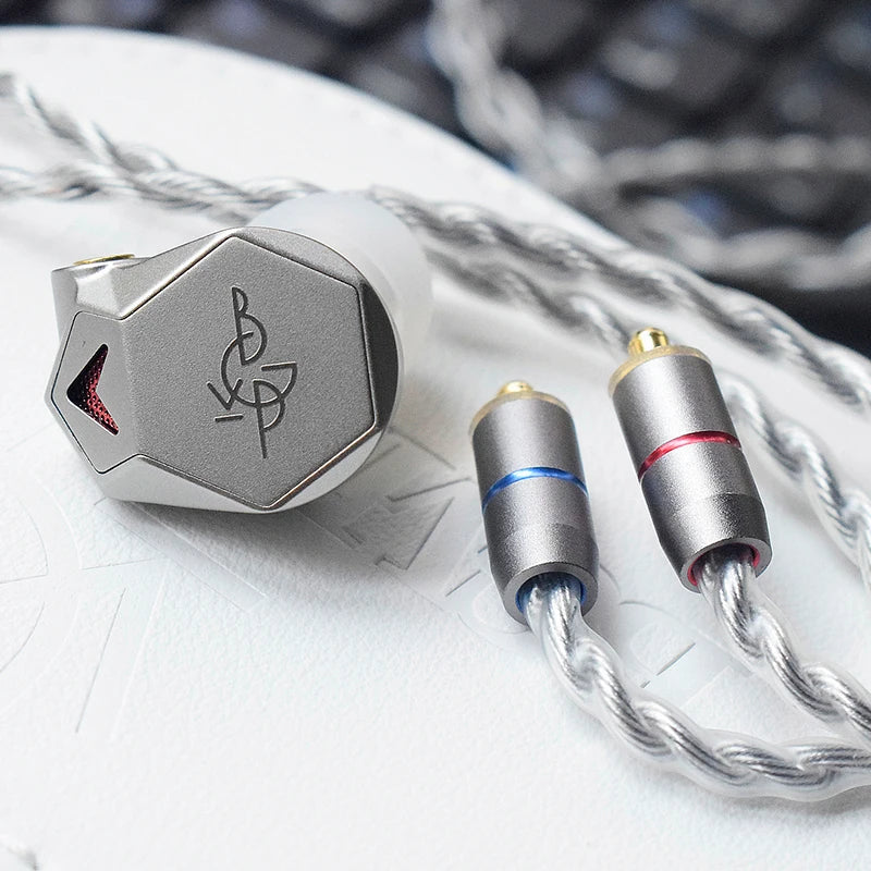 BGVP Melody Earphones Wired In Ear Monitor Headphone 12mm Dynamic IEM Hi-Fi Earbuds MMCX Interface 3 in 1 Cable 2.5/3.5/4.4mm