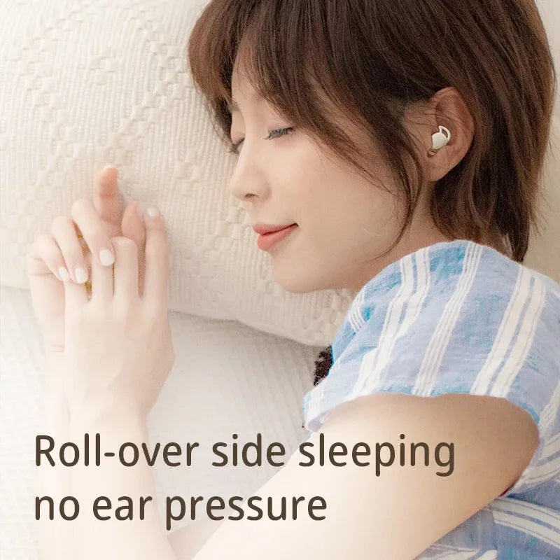 2024 NEW Wireless Mini Sleep Bluetooth Earbuds APP Headphones Noise Cancelling Earphone Invisiable Headset Music For All Phones