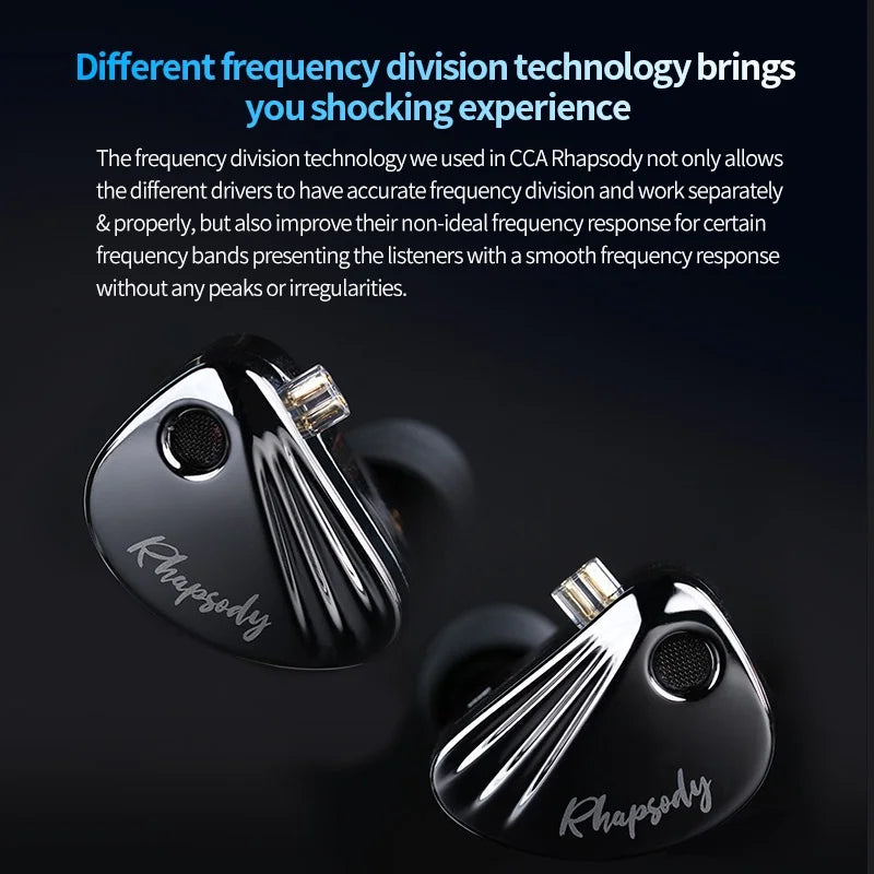 CCA Rhapsody 2DD+4BA Earphones