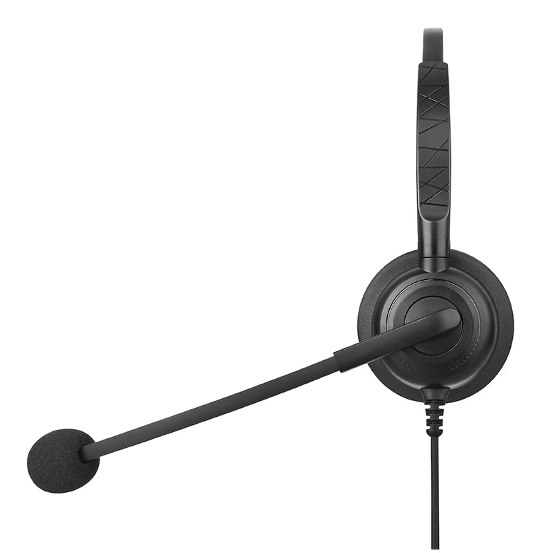 B15 Wired Earphone,Noise Reduction with voice control,Call center traffic headphone,PC/Phone/Microphone headset,Single ear