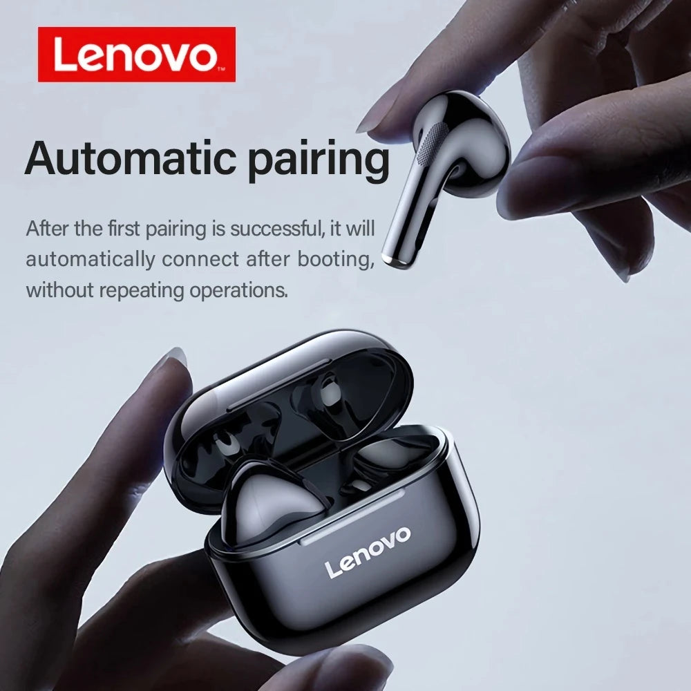 Original Lenovo lp40 Bluetooth Earphone 5.0 Immersive Sound HIFI TWS With Microphone Touch Control For Long Standby Time Motion